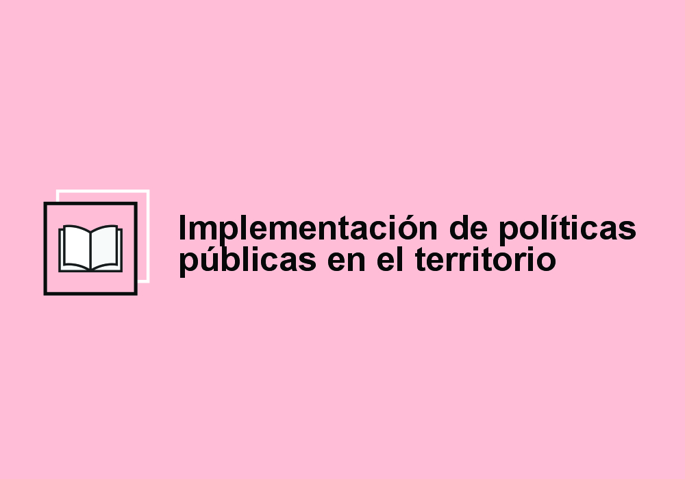 Implementación de políticas públicas en el territorio